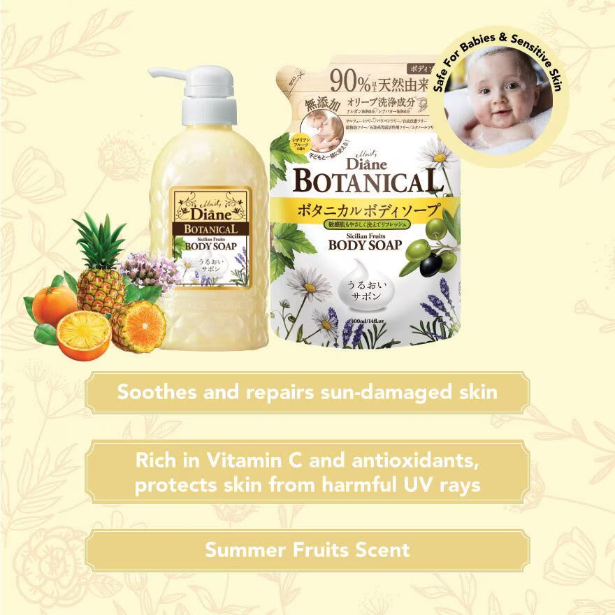 MOIST DIANE Botanical Body Soap 500ml (3 Variants)