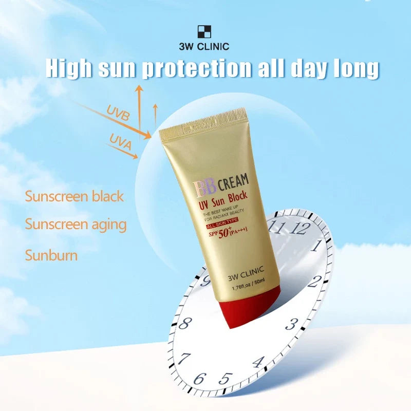 3W CLINIC UV Sun Block BB Cream SPF 50+ PA+++