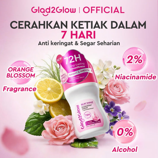 GLAD2GLOW Silky Shave Deodorant Serum 45ml