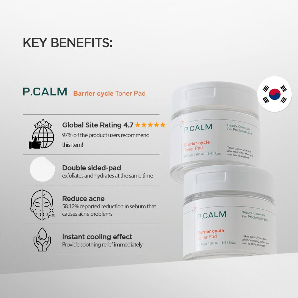P.CALM Barrier Cycle Toner Pad 60pads