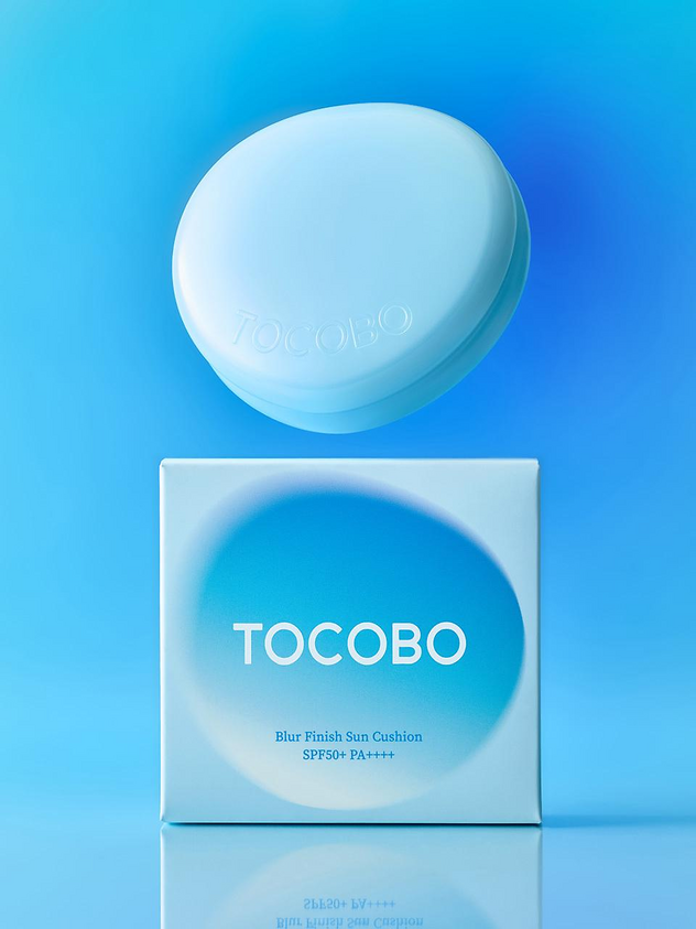 TOCOBO Blur Finish Sun Cushion (01 Cotton Blue)