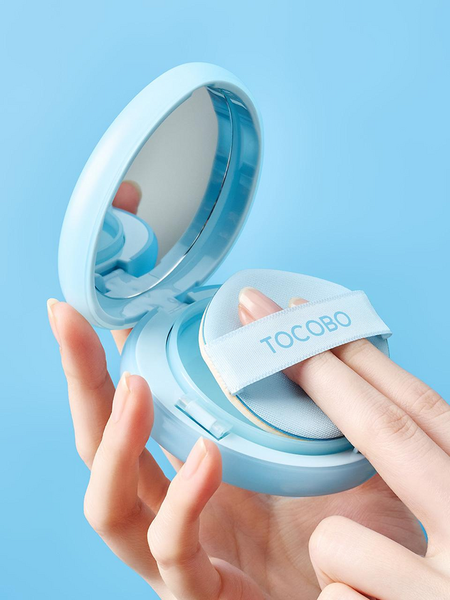 TOCOBO Blur Finish Sun Cushion (01 Cotton Blue)