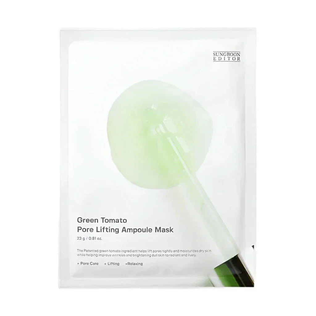 SUNGBOON EDITOR Green Tomato Pore Lifting Ampoule Mask