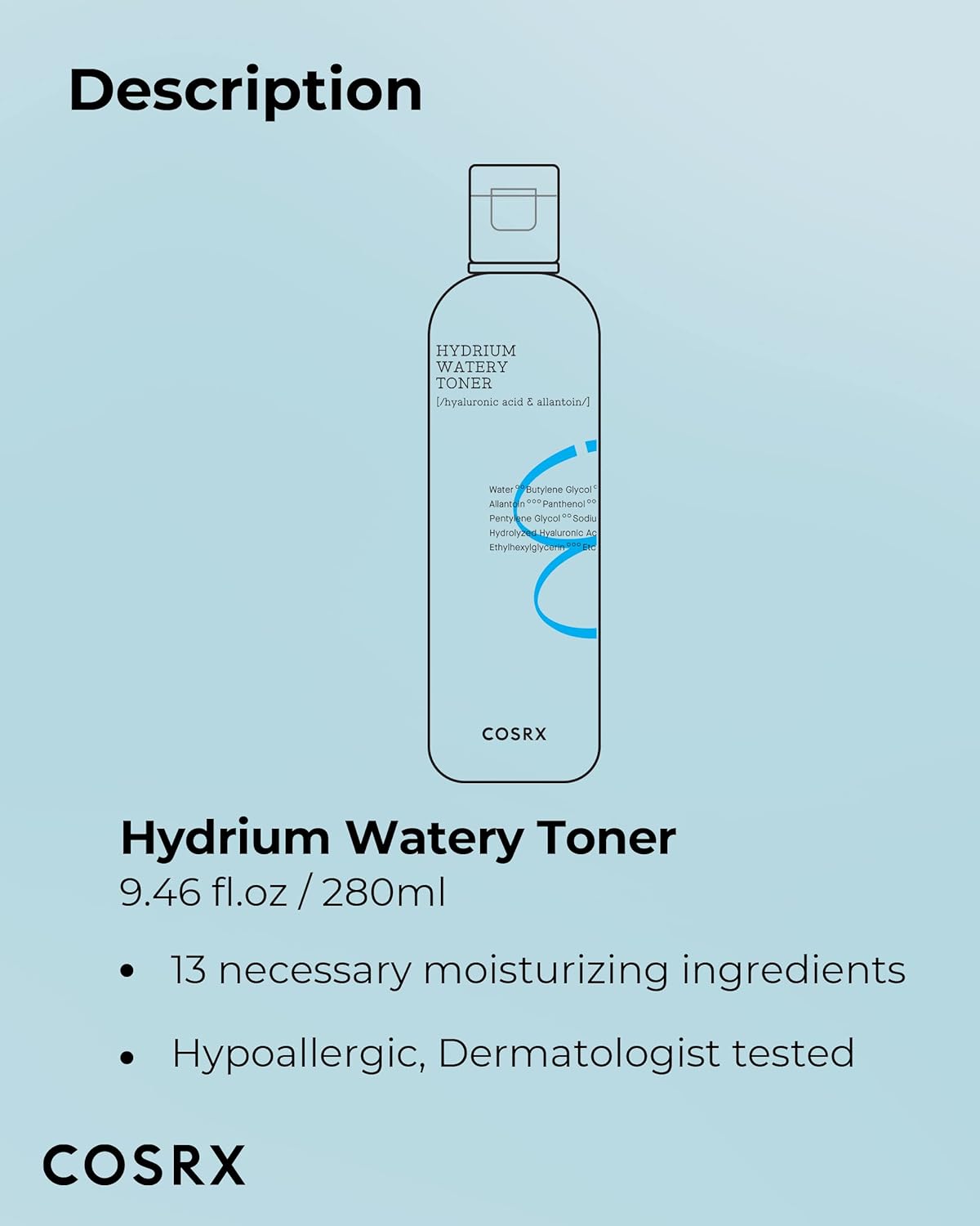 COSRX Hydrium Watery Toner