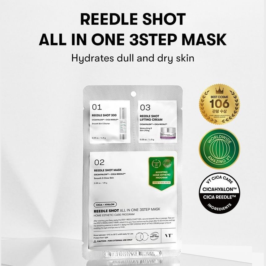 VT COSMETICS All in one 3Step Mask - Reedle Shot Lifting – onion