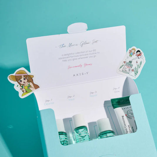 AXIS-Y The Mini Glow Set (Cleanser, Toner, Ampoule & Serum)