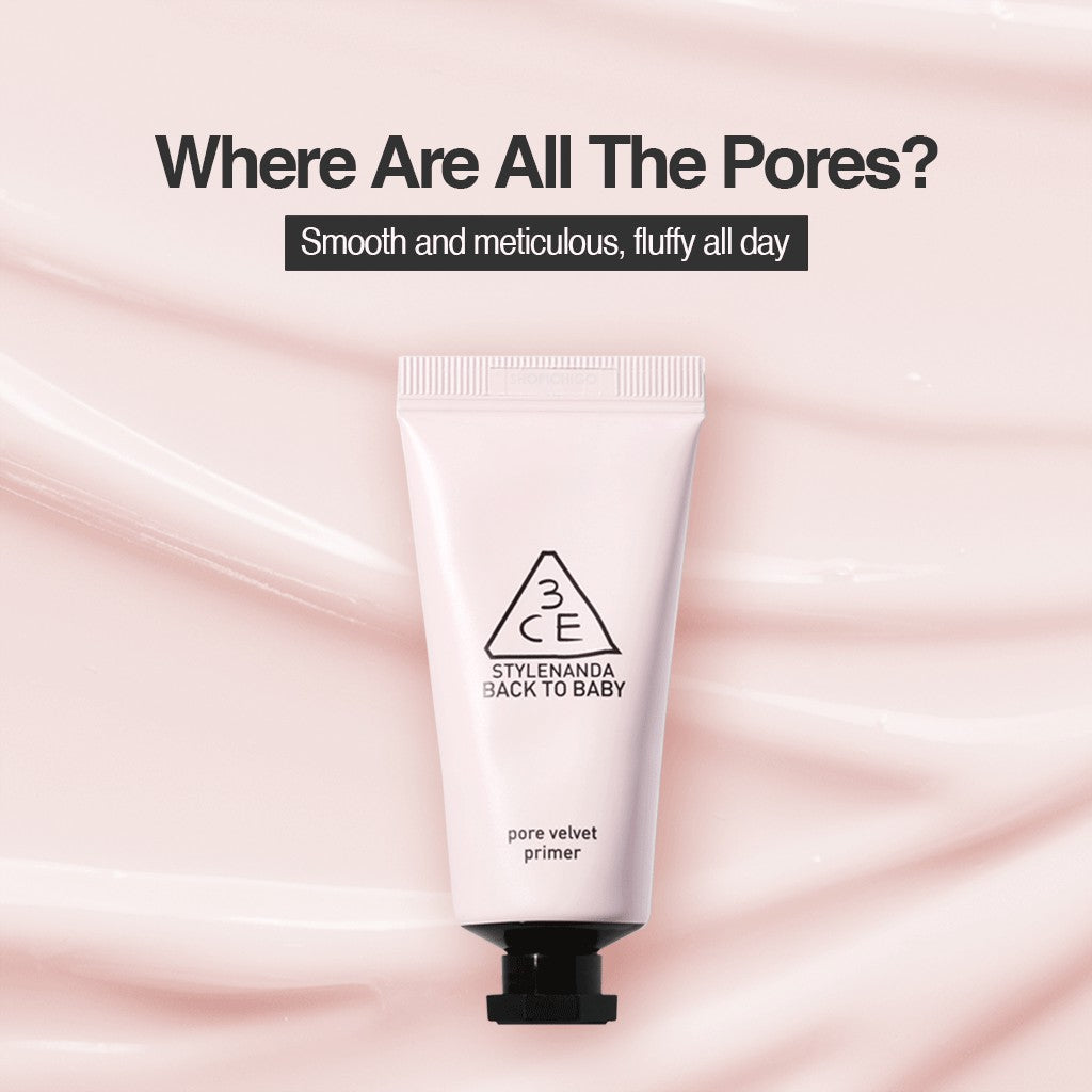 3CE Back To Baby Pore Velvet Primer 15g