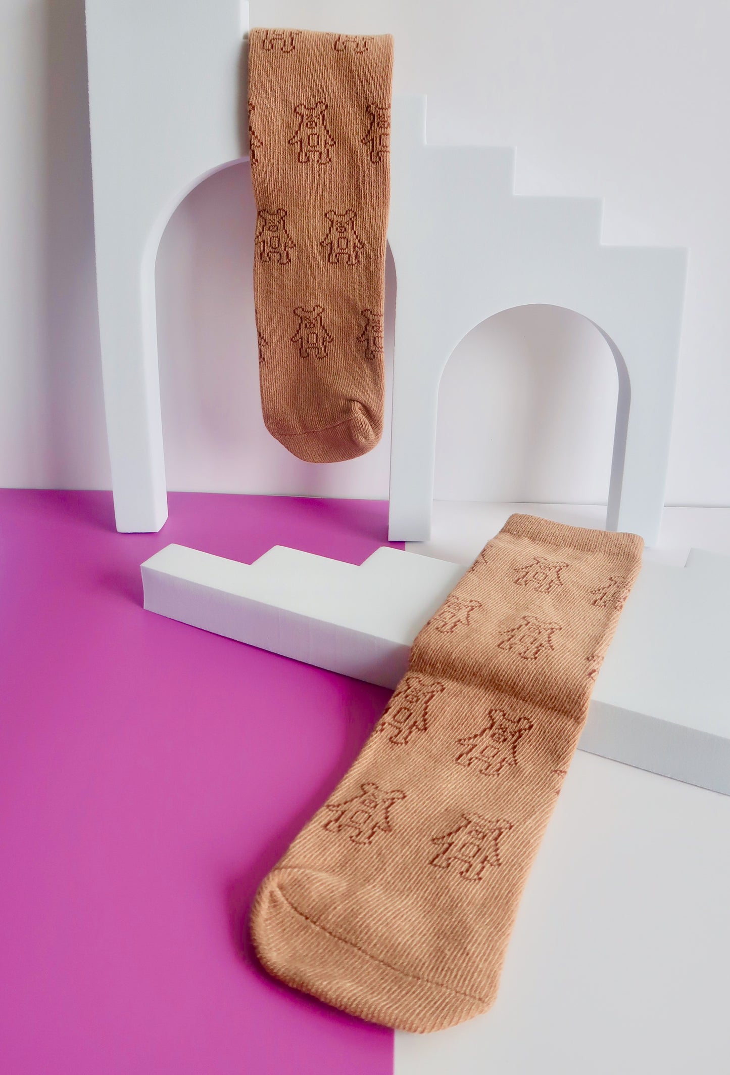 Teddy Brown Babies Socks
