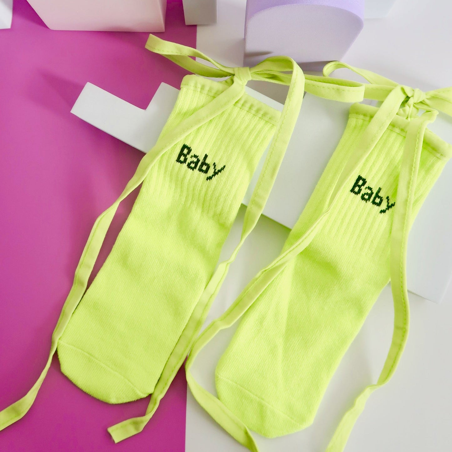 Neon Green Babies Socks