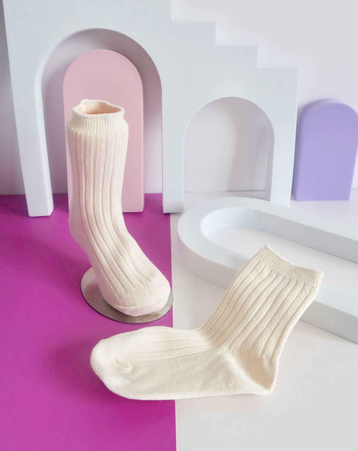 Plain White Babies Socks
