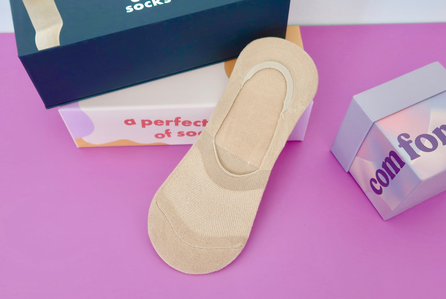 Nude Cream Adult Socks