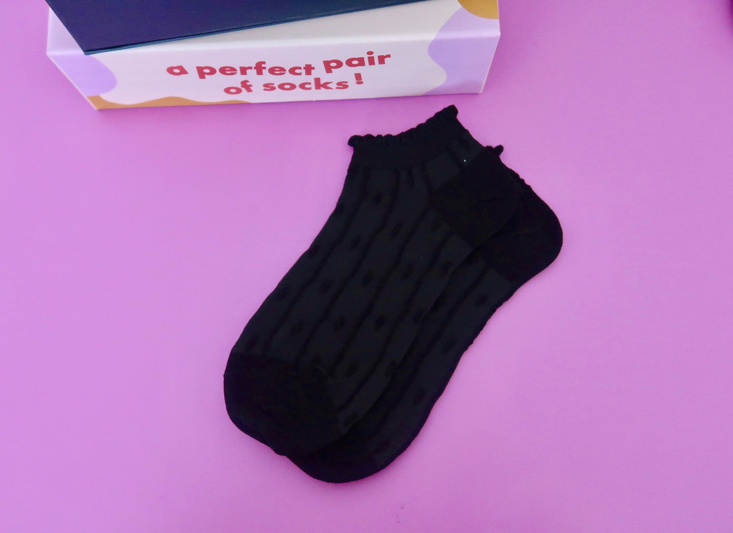 Black Line Patten Adult Socks