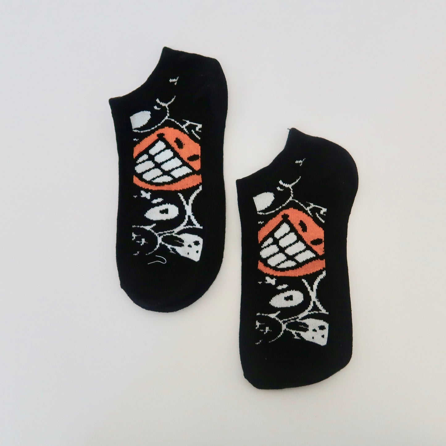 Big Smile Black Adult Socks