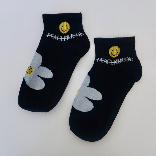 Happy Face Adult Socks