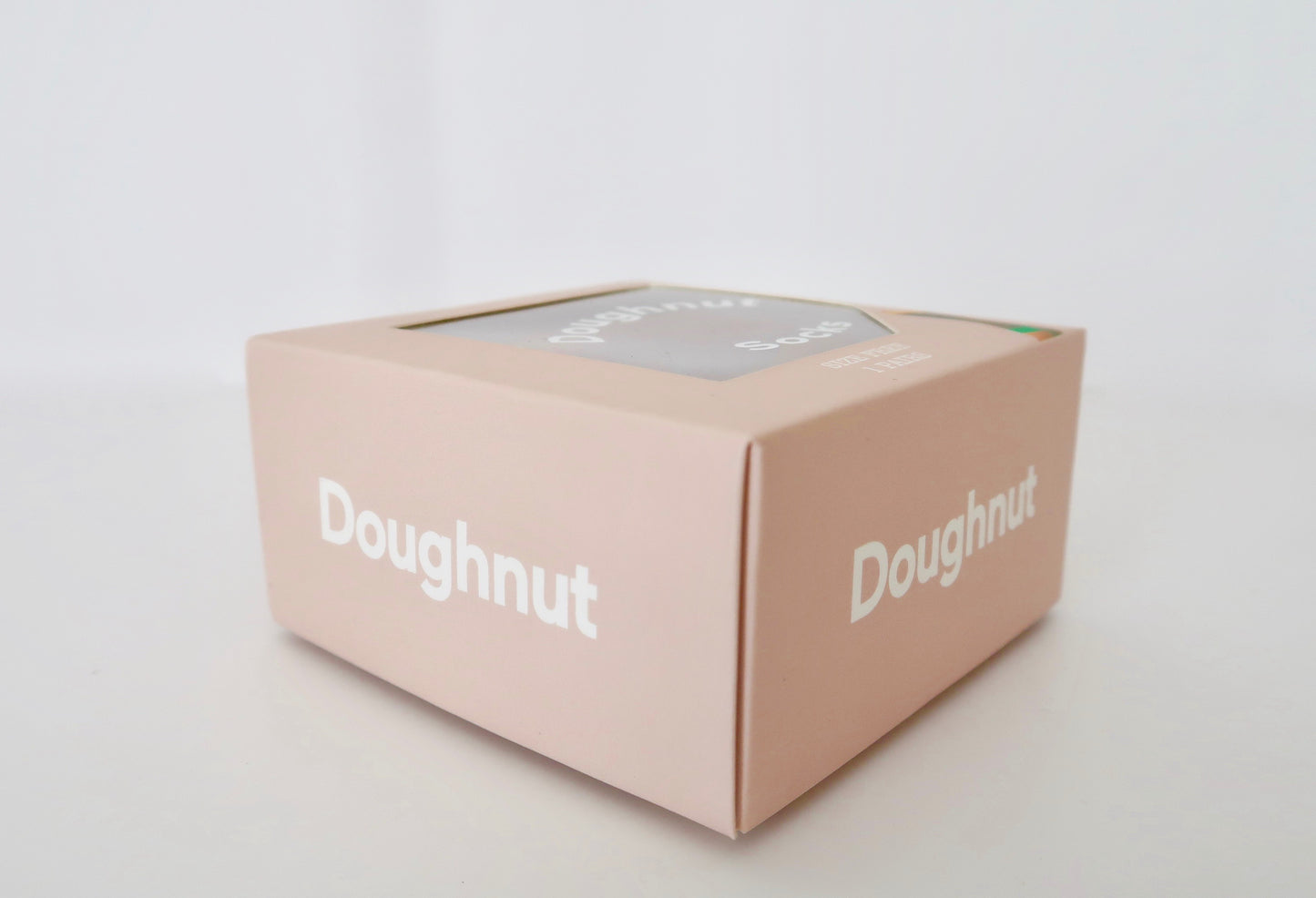 Donut Socks with Brown Box