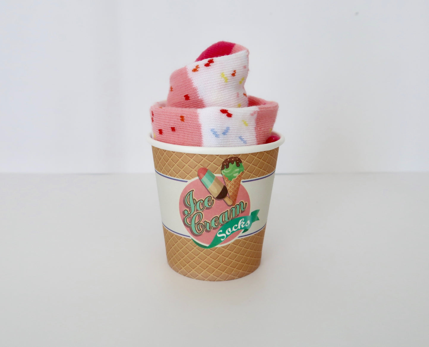Ice Cream Cup Socks (4 Colors)