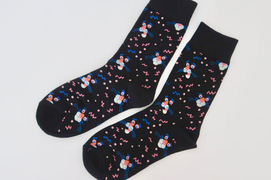 Pink Panther Black Socks