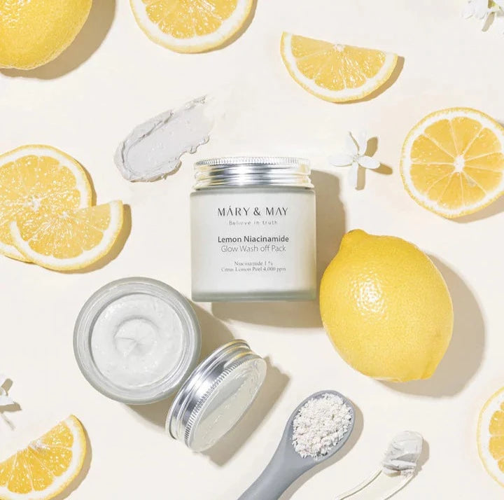 MARY & MAY Lemon Niacinamide Glow Wash Off Pack