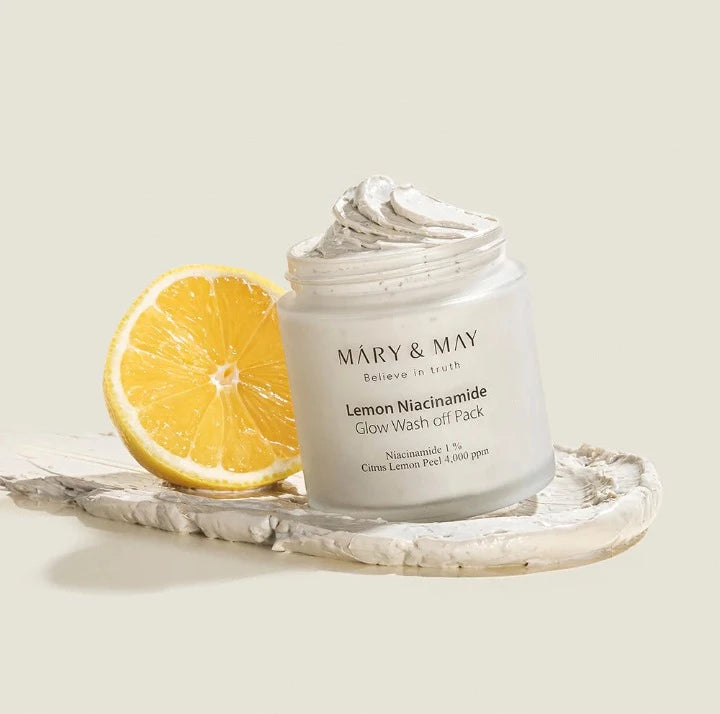 MARY & MAY Lemon Niacinamide Glow Wash Off Pack