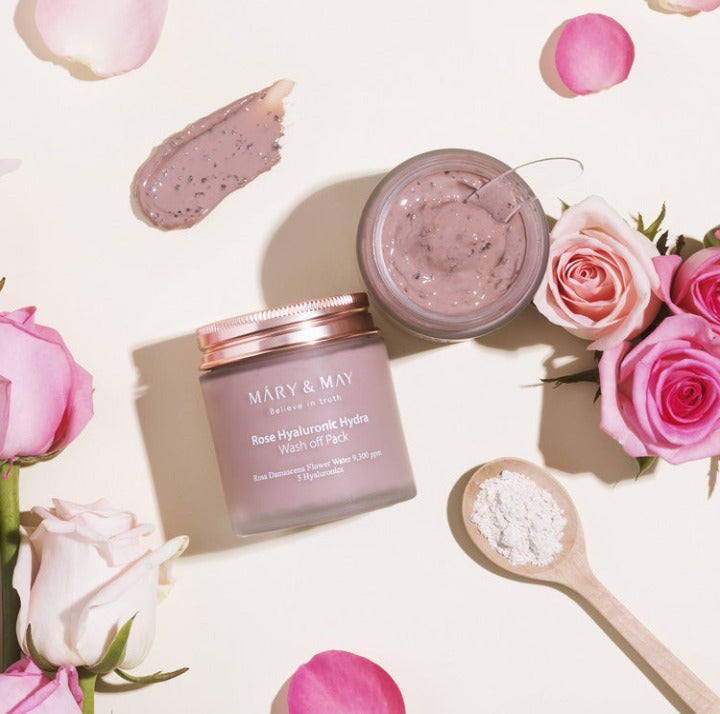 MARY & MAY Rose Hyaluronic Hydra Wash Off Pack