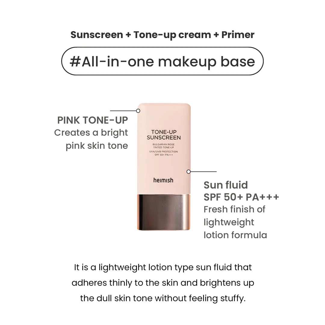 HEIMISH Bulgarian Rose Tone-Up Sunscreen 30ml SPF50+ PA+++ 30ml