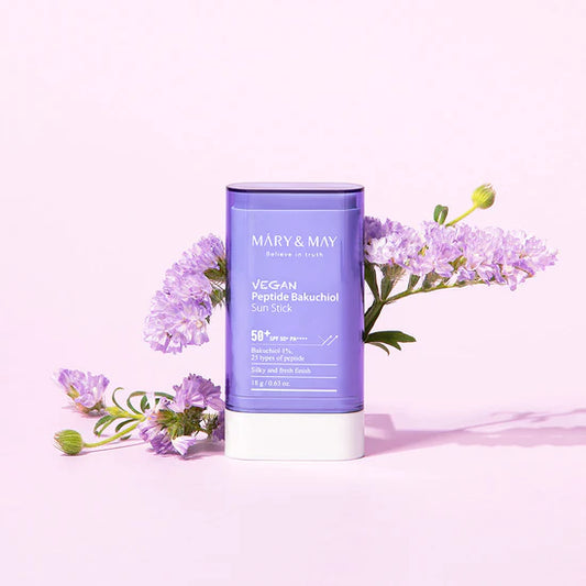 MARY & MAY Vegan Peptide Bakuchiol Sun Stick SPF50+ PA++++ 18g