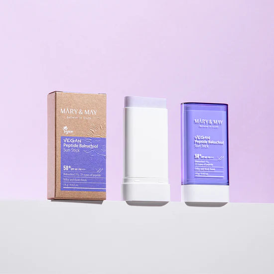 MARY & MAY Vegan Peptide Bakuchiol Sun Stick SPF50+ PA++++ 18g