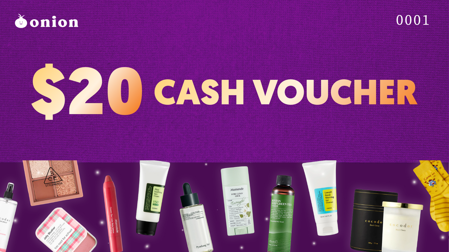 Onion Cash Vouchers