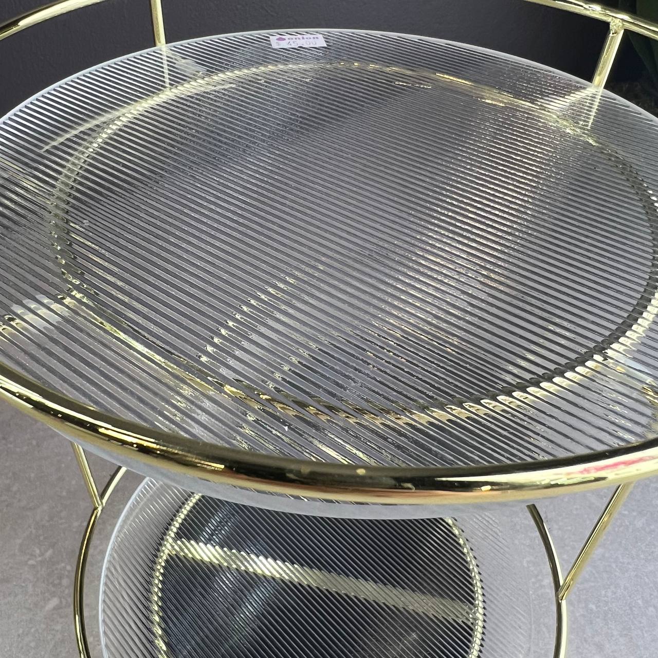Golden Rack 2-tier Rotating Display Stand