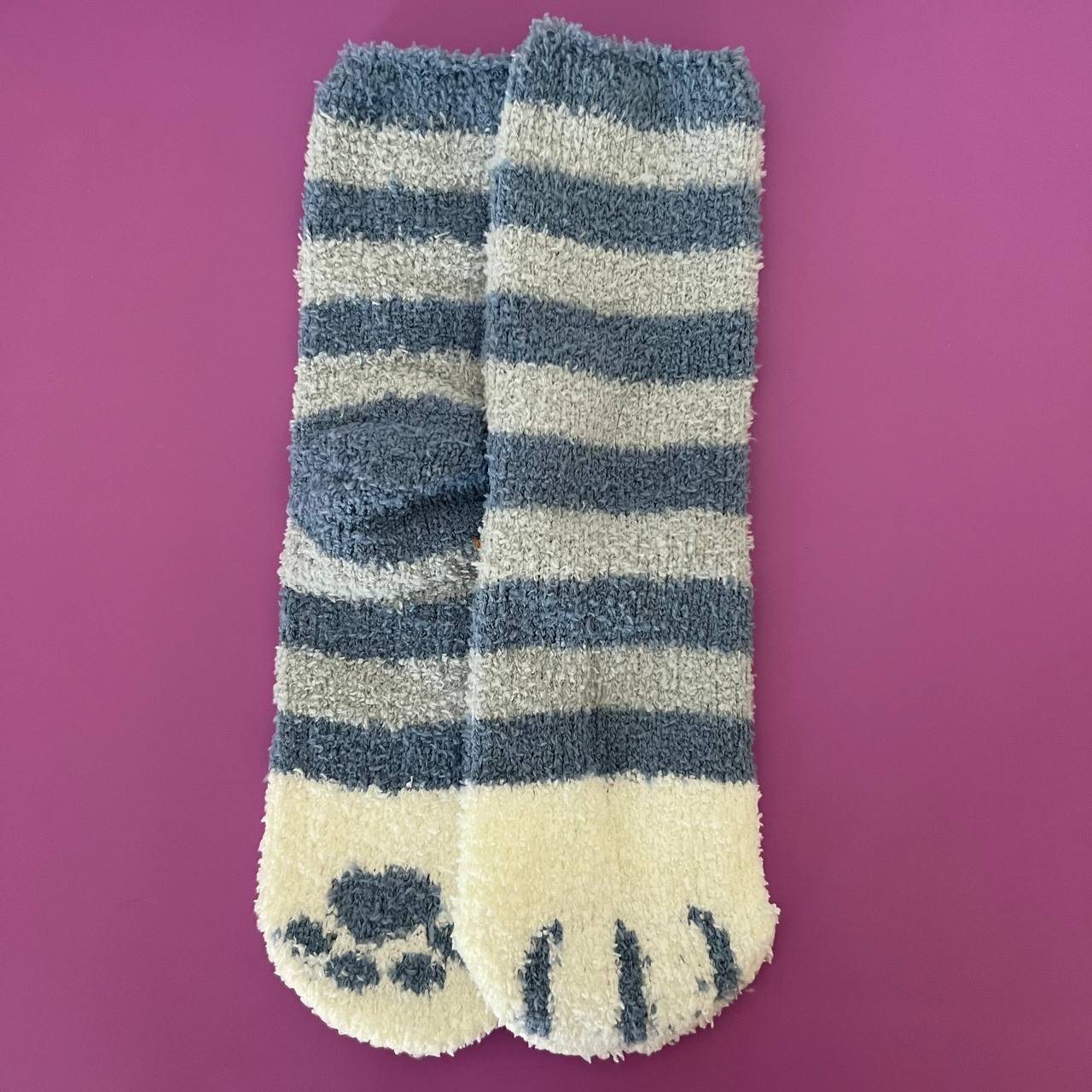 Brown Cat Paws Adult Socks