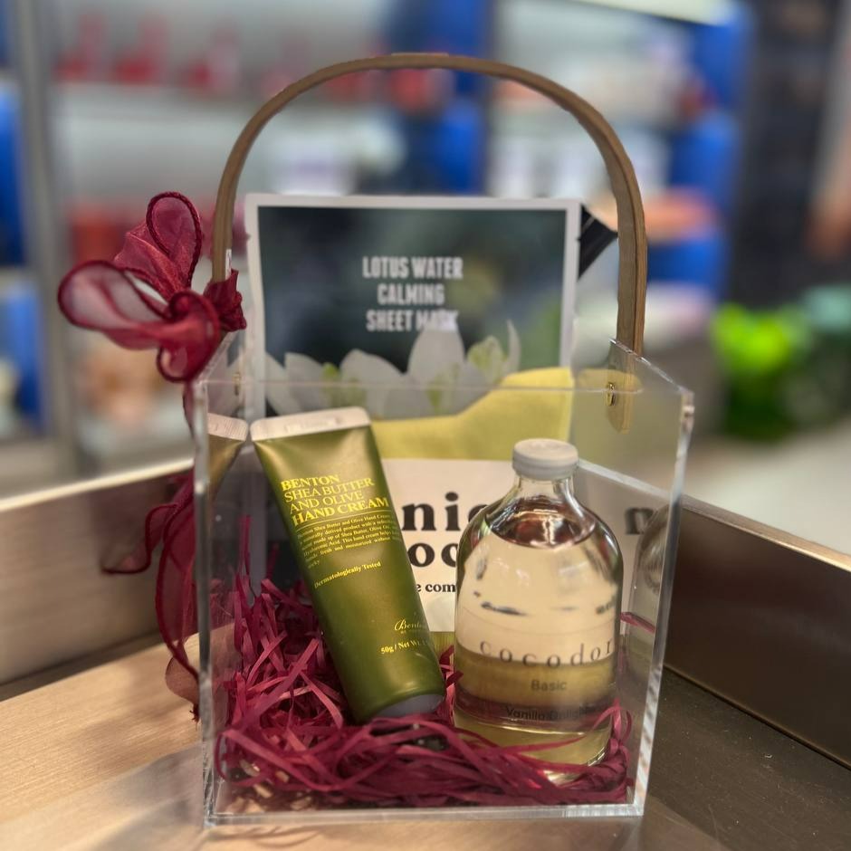 GIFT BOX - Mini Square with Wooden Holder