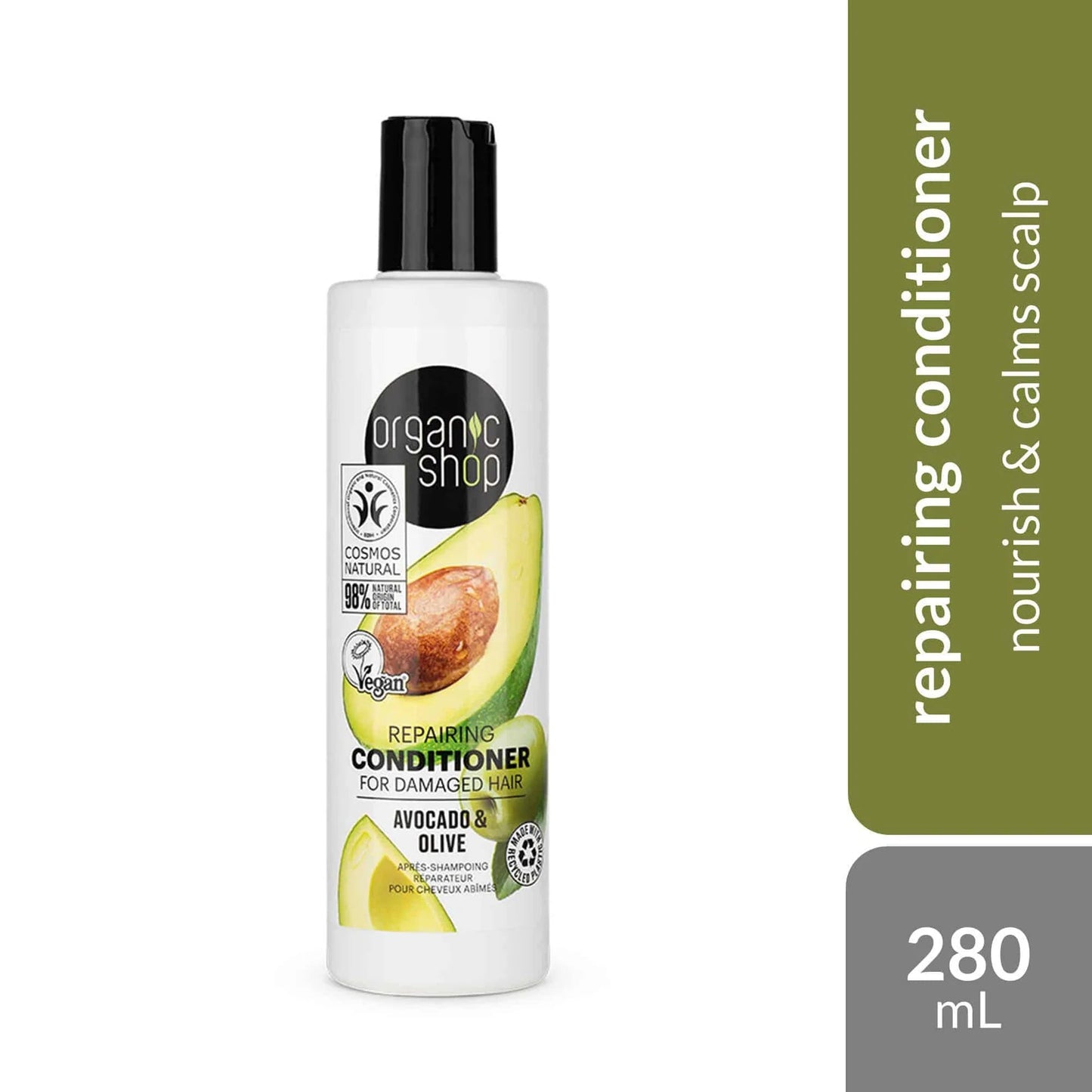 ORGANIC SHOP Repairing Conditioner For Damaged Hair Avocado & Olive 280ml