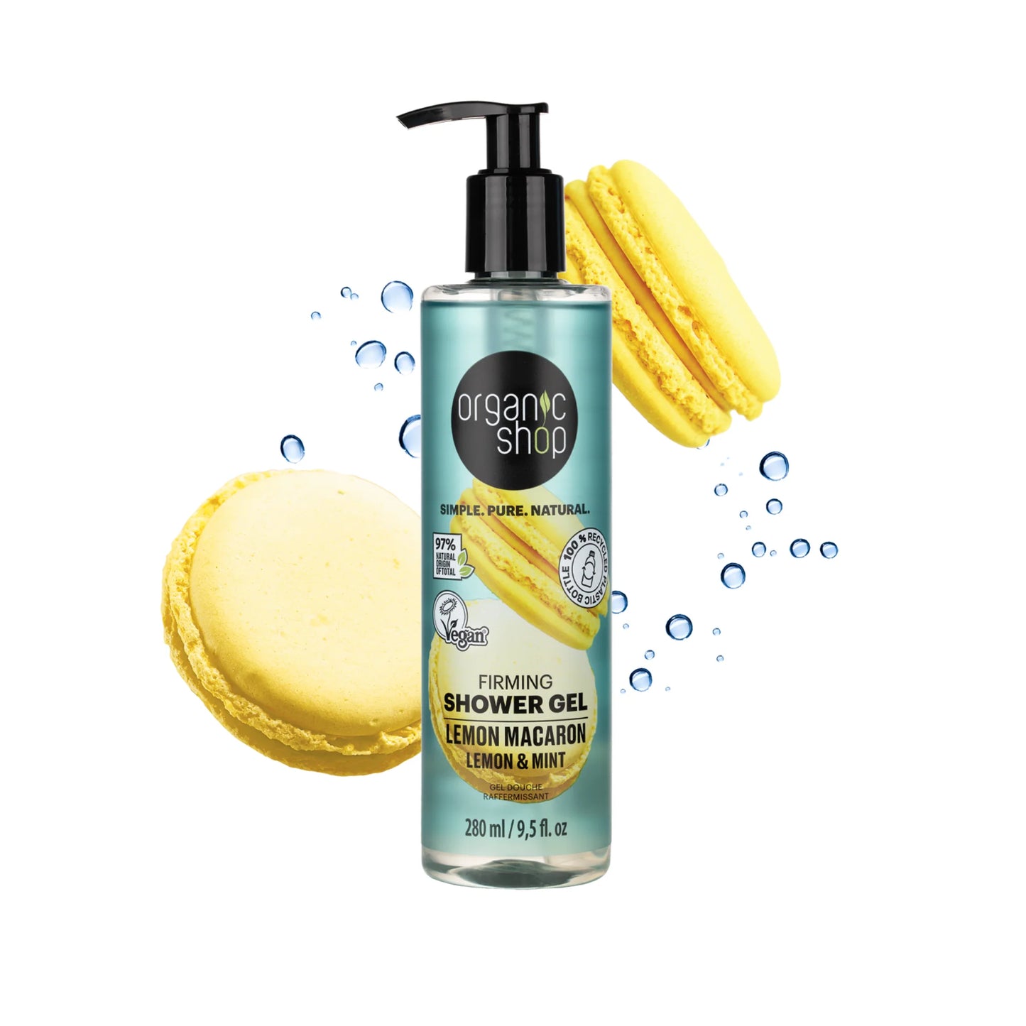 ORGANIC SHOP Firming Shower Gel Lemon Macaron 280ml