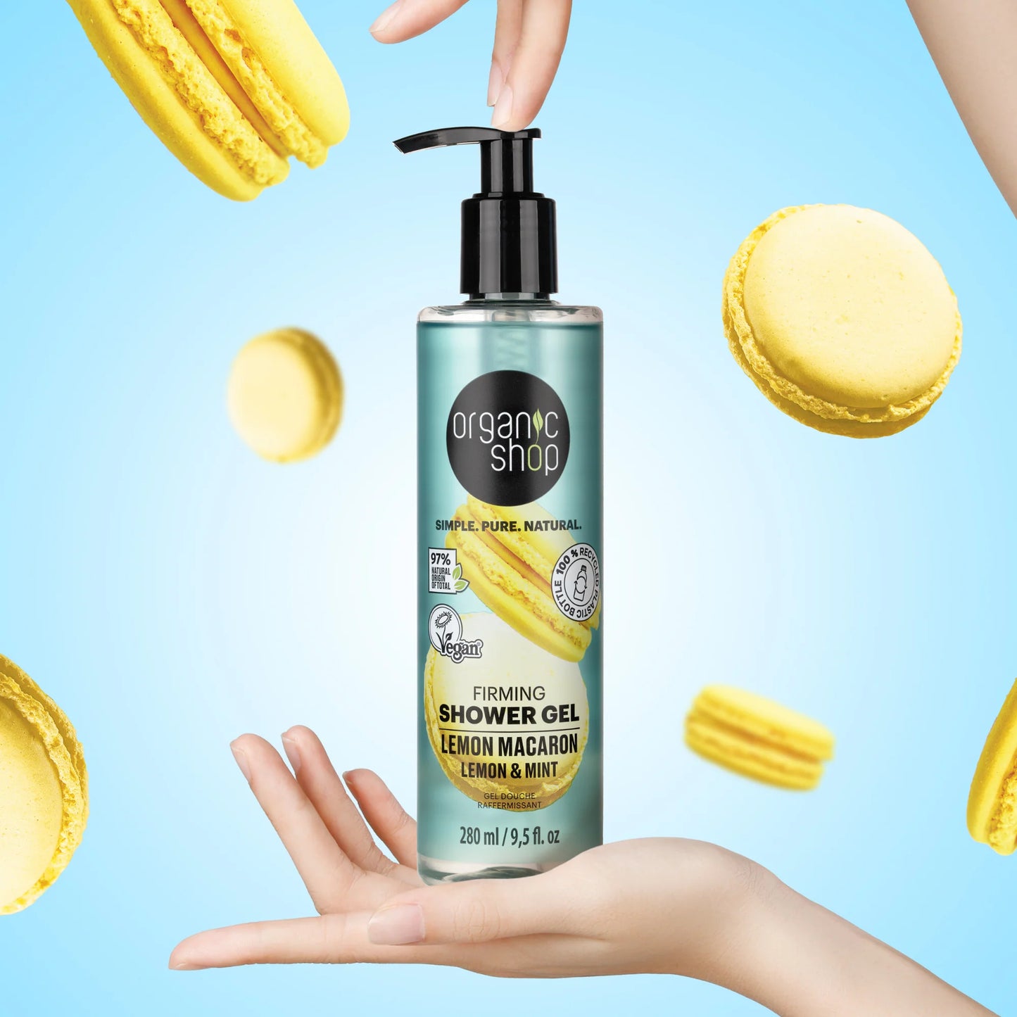 ORGANIC SHOP Firming Shower Gel Lemon Macaron 280ml