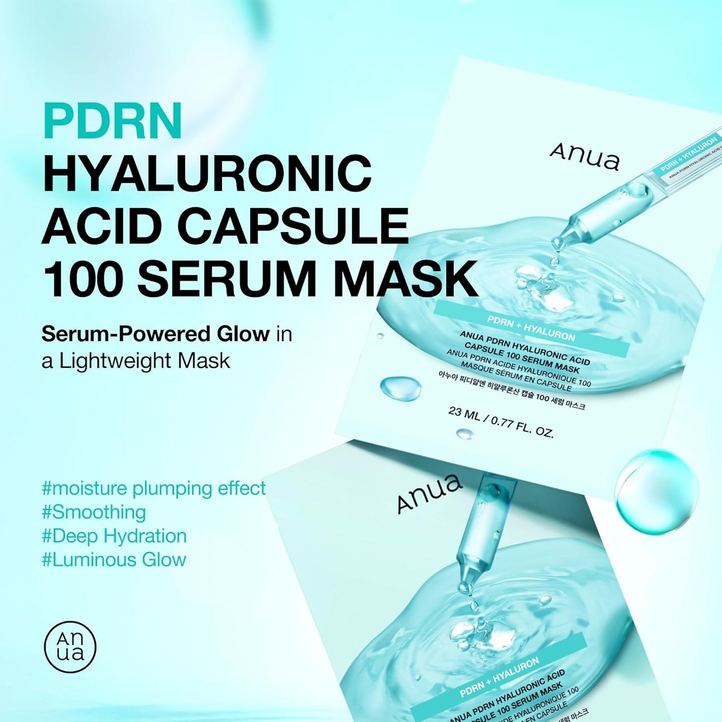ANUA PDRN Hyaluron 100 Serum Mask (1EA)