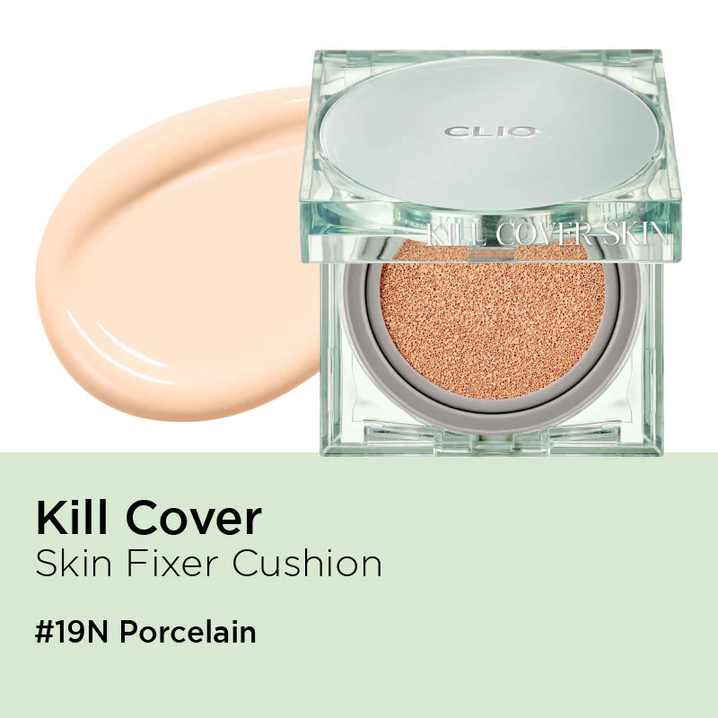 CLIO Kill Cover Skin Fixer Cushion SPF50+ PA+++ (3 Colors)