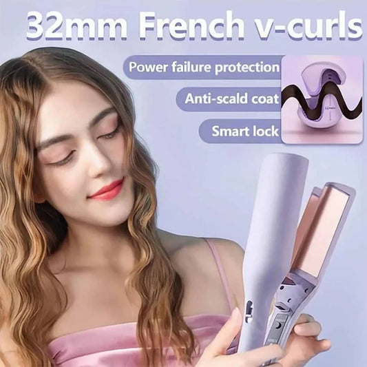 French Wave Curling Hair Iron