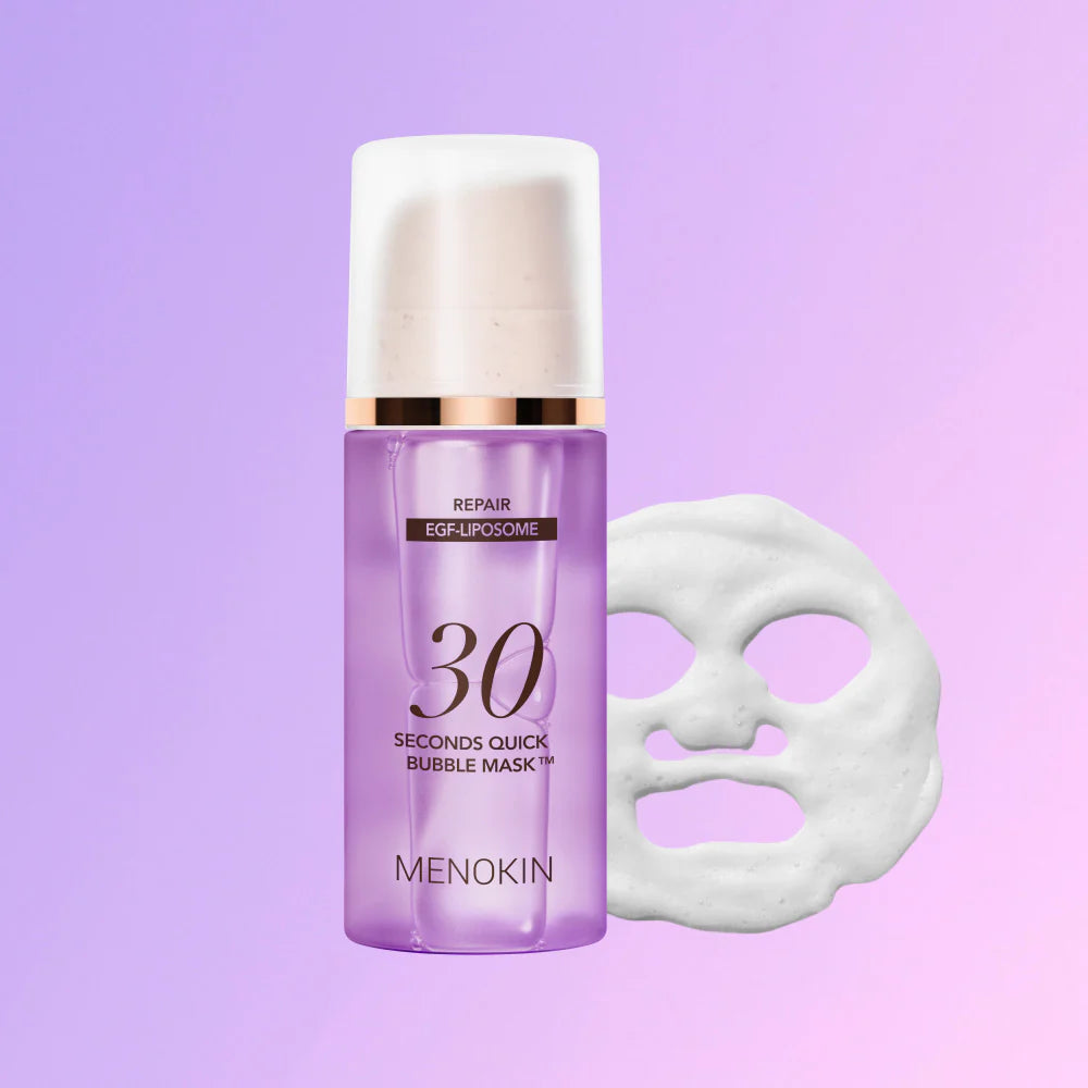 MENOKIN 30 Seconds Quick Bubble Mask 95ml (Bright / Repair / Clear / Moist)
