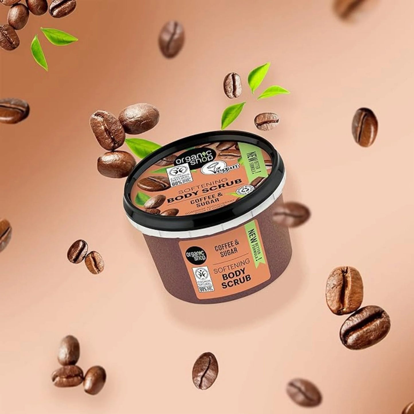 ORGANIC SHOP Softening Body Scrub Coffeee & Sugar 250ml