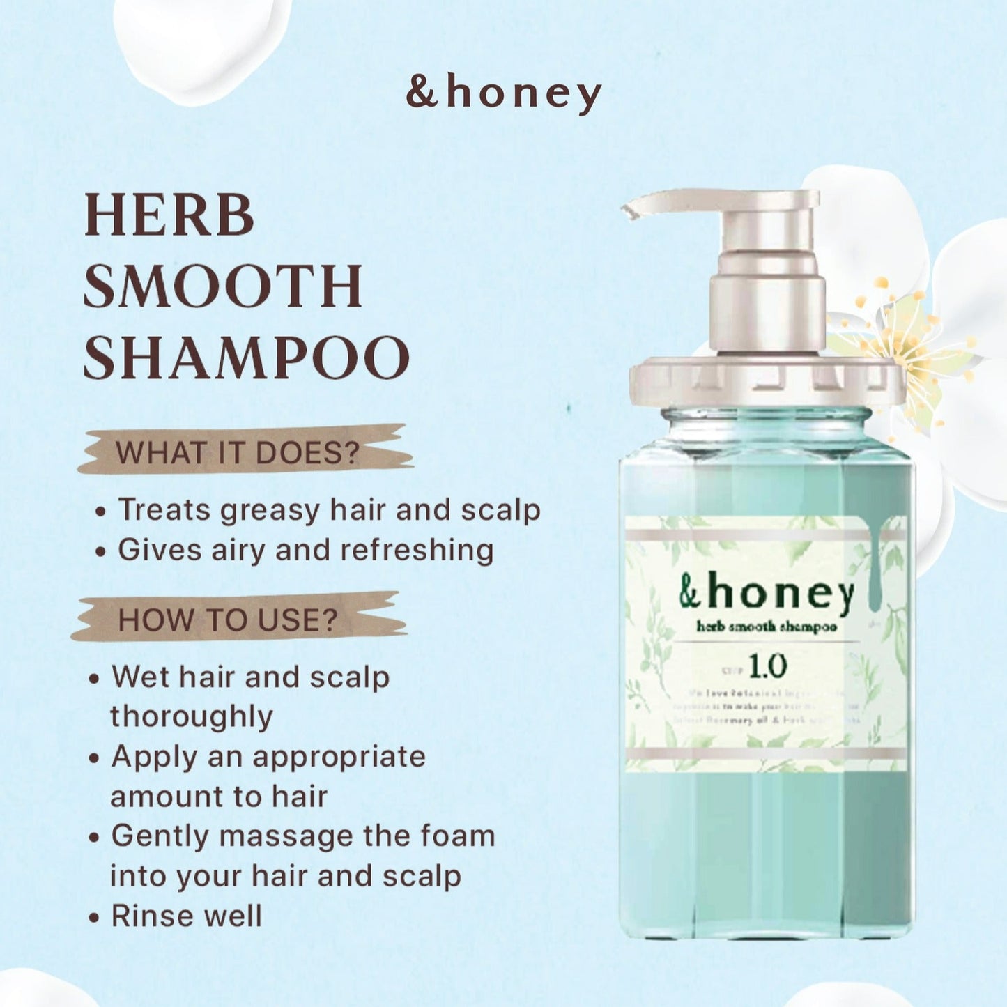 &HONEY Herb Smooth Shampoo 1.0