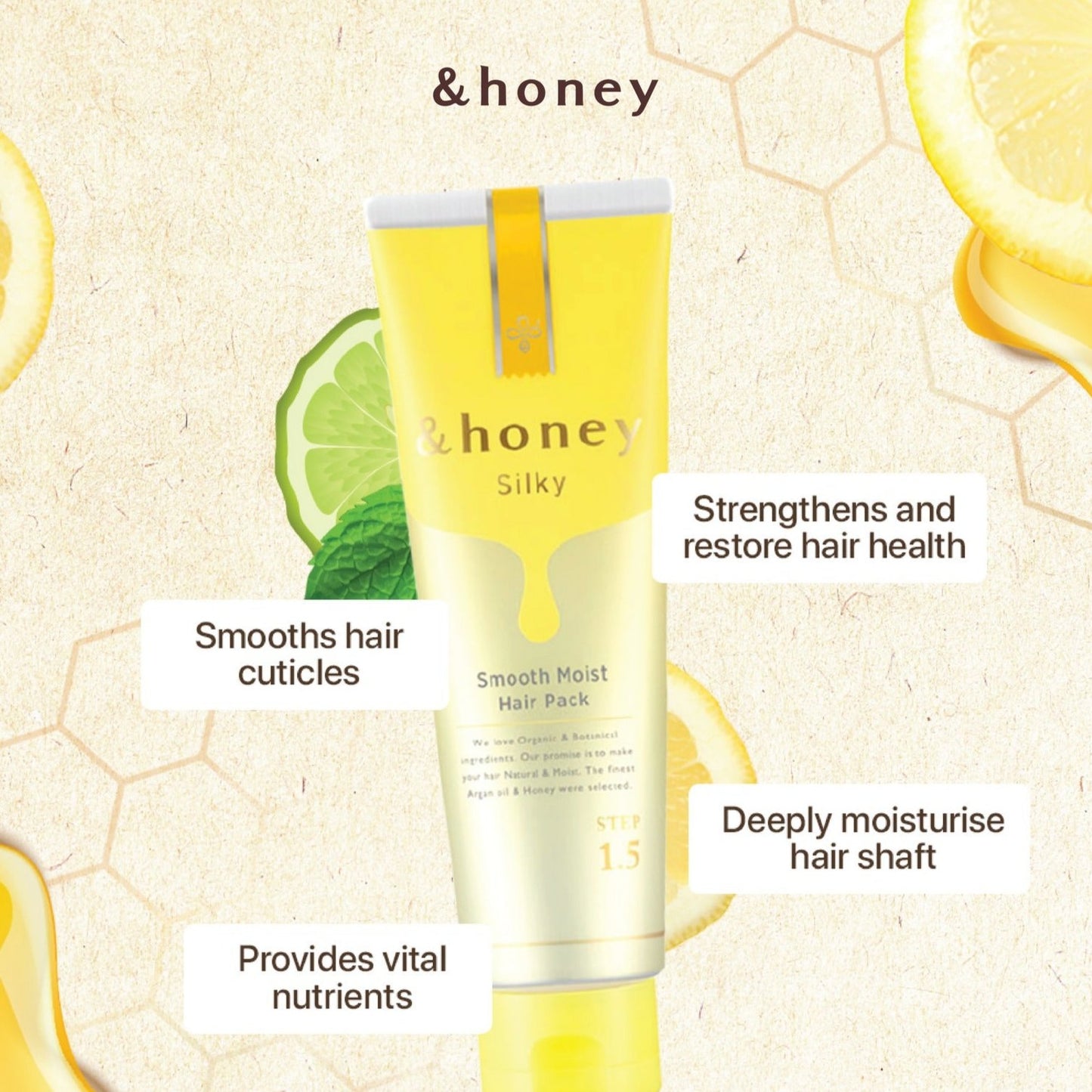 &HONEY Silky Smooth Moist Hair Pack 130g