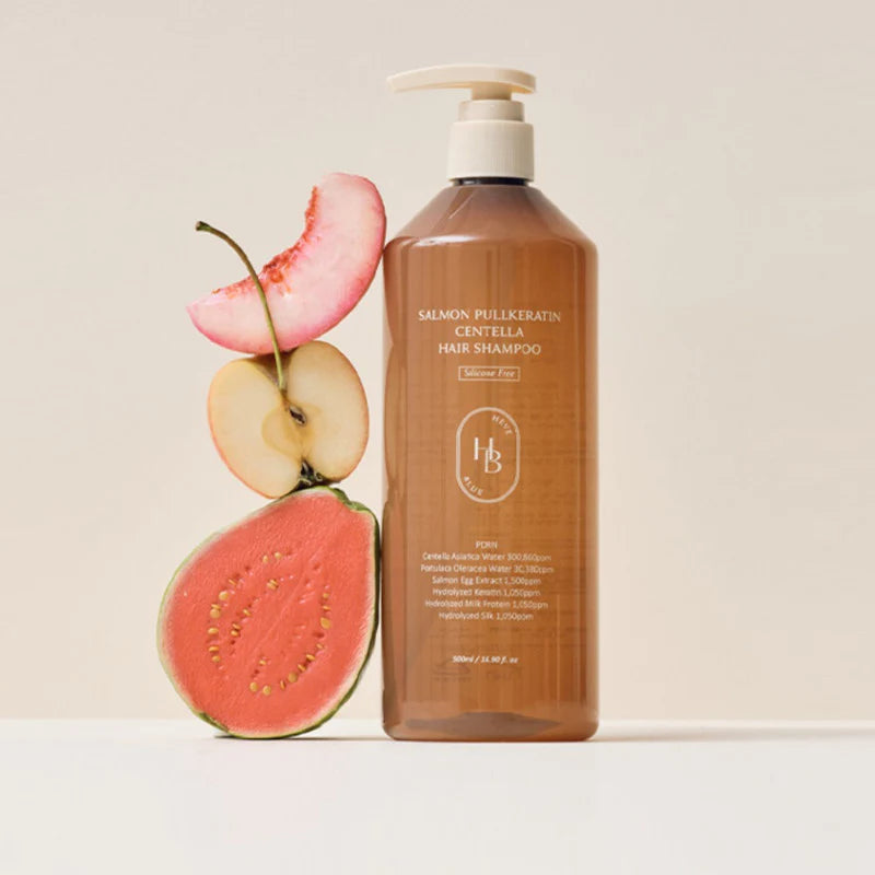 HEVEBLUE Salmon Pullkeratin Centella Hair Shampoo 500ml