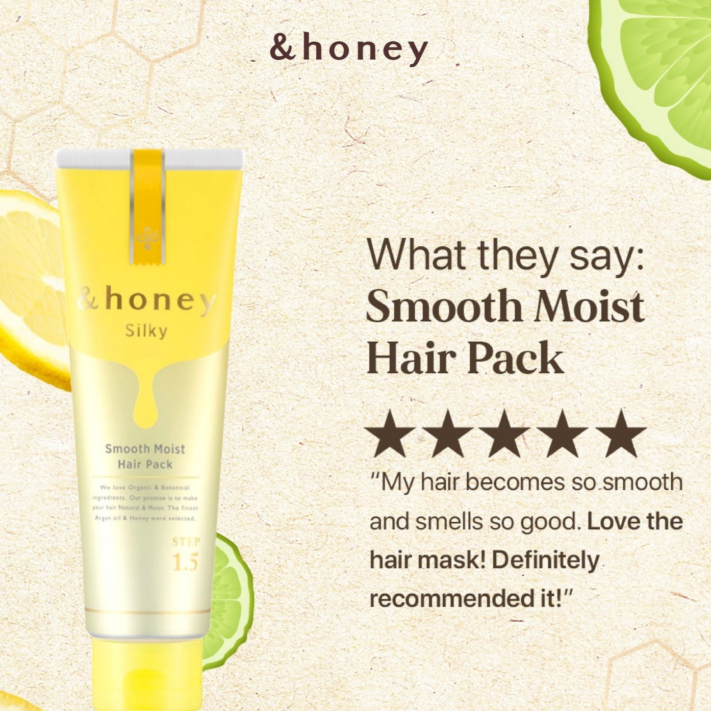 &HONEY Silky Smooth Moist Hair Pack 130g