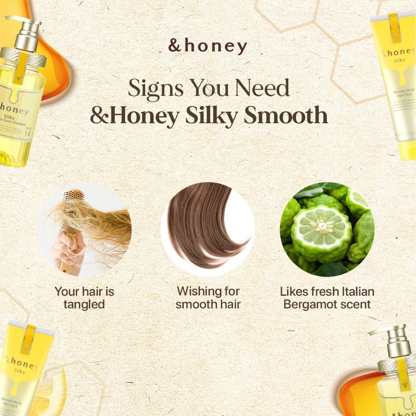 &HONEY Silky Smooth Moist Hair Pack 130g