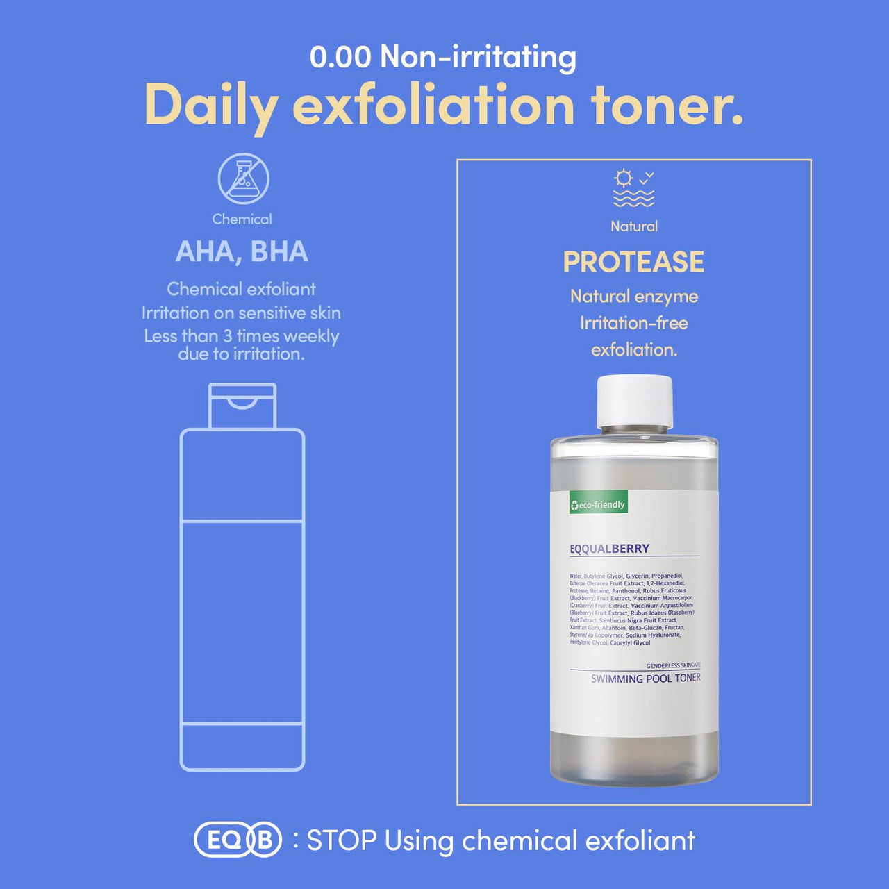 EQQUALBERRY Daily Peeling Swimming Pool Toner (2 Sizes)