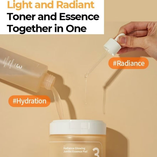 NUMBUZIN NO.3 Radiance Glowing Jumbo Essence Pad 150ml (70pc)