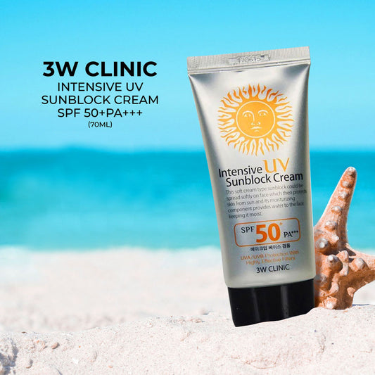 3W CLINIC Intensive UV Sunblock Cream SPF50 PA+++