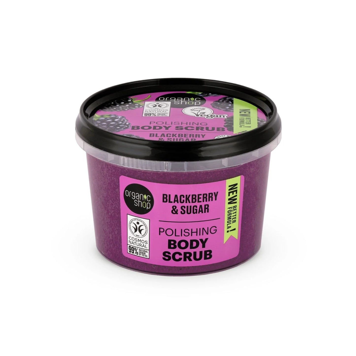 ORGANIC SHOP Polishing Body Scrub Blackberry & Sugar 250ml