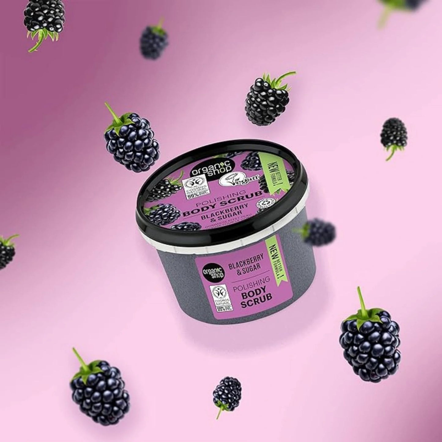 ORGANIC SHOP Polishing Body Scrub Blackberry & Sugar 250ml