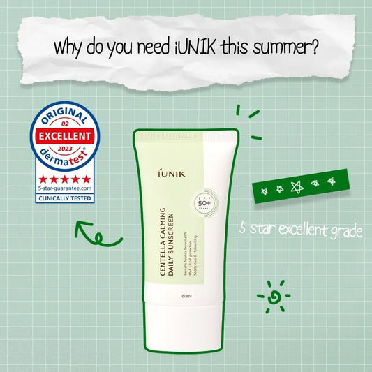 IUNIK Centella Calming Daily Sunscreen (15ml/60ml)